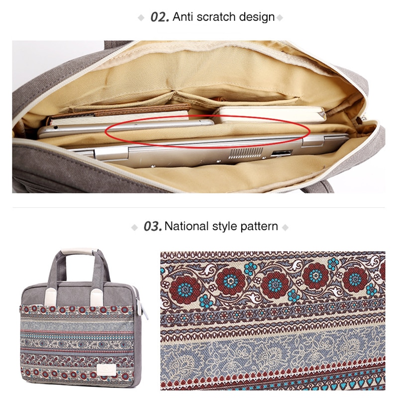 Waterproof Laptop Bag Vintage Print Waterproof Laptop Bag Vintage Print