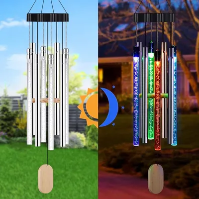 Waterproof LED Solar Wind Chime Waterproof LED Solar Wind Chime
