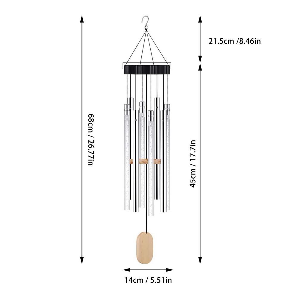 Waterproof LED Solar Wind Chime Waterproof LED Solar Wind Chime