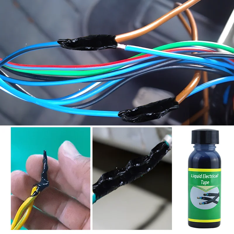 Waterproof Liquid Electrical Tape Insulating Tape Repair Rubber Electrical Wire Cable Liquid Insulation Paste Coat Fix