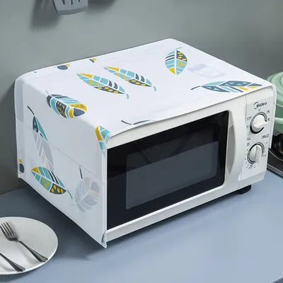 Waterproof Microwave Oven Cloth Cover with Side Pockets Waterproof Microwave Oven Cloth Cover with Side Pockets