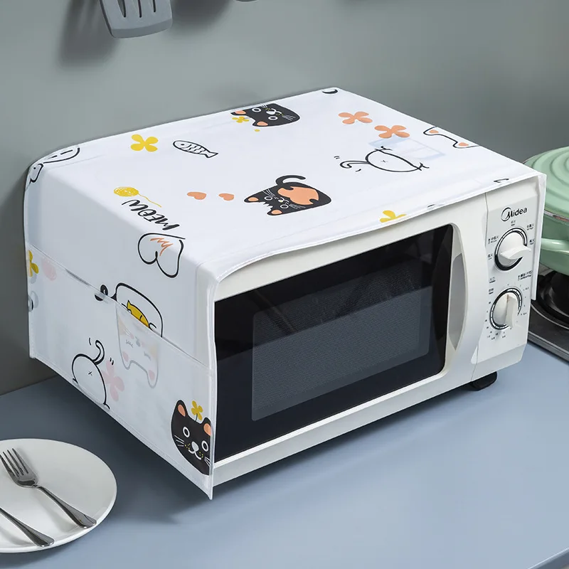 Waterproof Microwave Oven Cloth Cover with Side Pockets Waterproof Microwave Oven Cloth Cover with Side Pockets