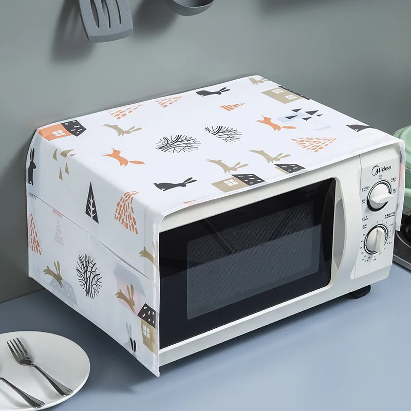 Waterproof Microwave Oven Cloth Cover with Side Pockets Waterproof Microwave Oven Cloth Cover with Side Pockets
