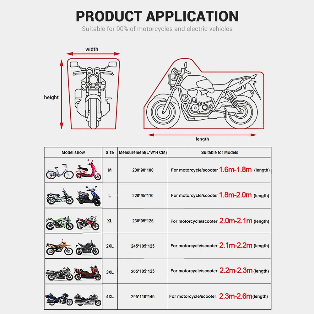 Waterproof Motorcycle Accessories Cover Funda Moto Outdoor Rain For Scooter Bicycle Uv Dustproof Protective Cover 8 Waterproof Motorcycle Accessories Cover Funda Moto Outdoor Rain For Scooter Bicycle Uv Dustproof Protective Cover 8