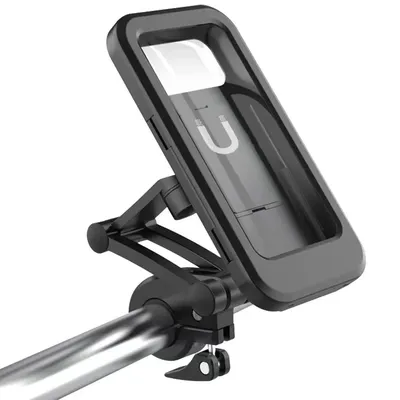 Waterproof Motorcycle Bike Mobile Phone Holder Support Universal Bicycle GPS 360° Swivel Adjustable Motorcycle