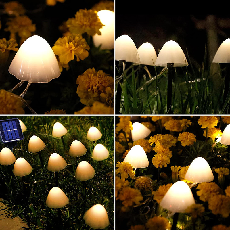 Waterproof Mushroom Solar Garden Lights Waterproof Mushroom Solar Garden Lights