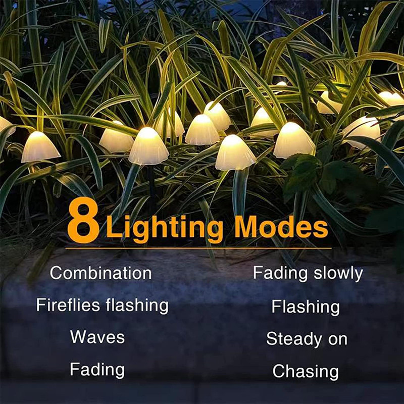 Waterproof Mushroom Solar Garden Lights Waterproof Mushroom Solar Garden Lights