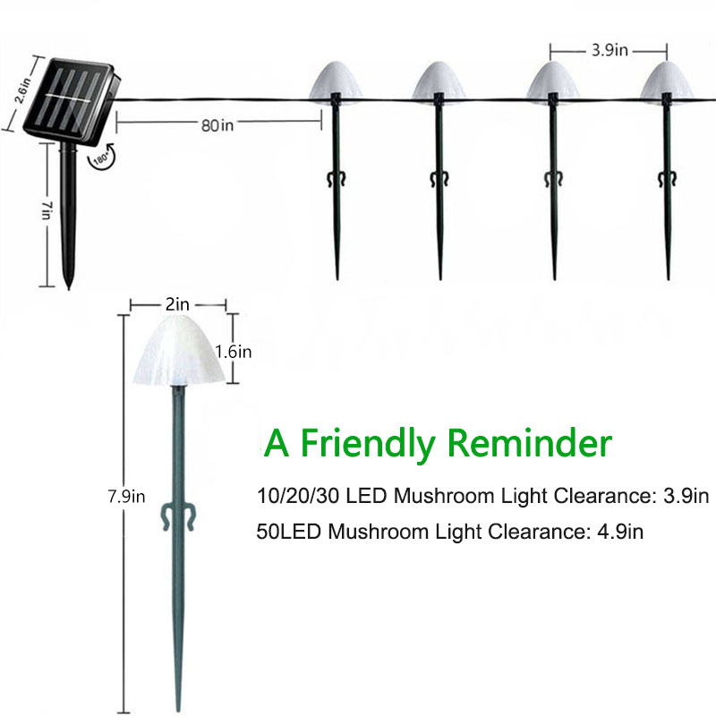 Waterproof Mushroom Solar Garden Lights Waterproof Mushroom Solar Garden Lights