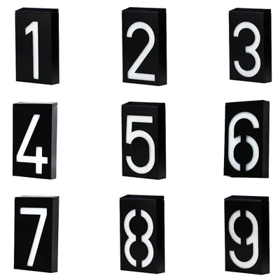 Waterproof Outdoor Solar House Number Waterproof Outdoor Solar House Number