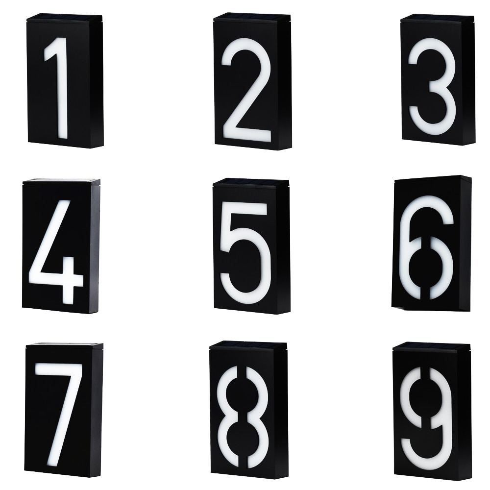 Waterproof Outdoor Solar House Number