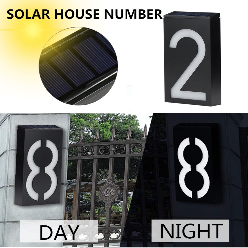 Waterproof Outdoor Solar House Number Waterproof Outdoor Solar House Number