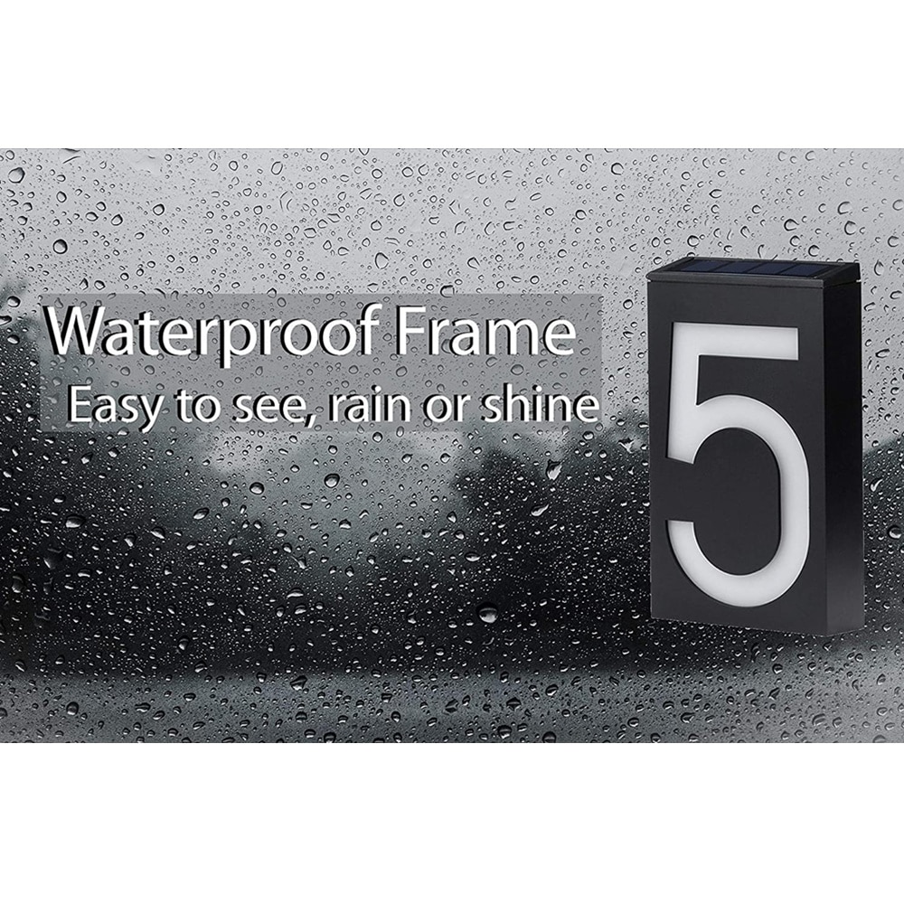 Waterproof Outdoor Solar House Number Waterproof Outdoor Solar House Number