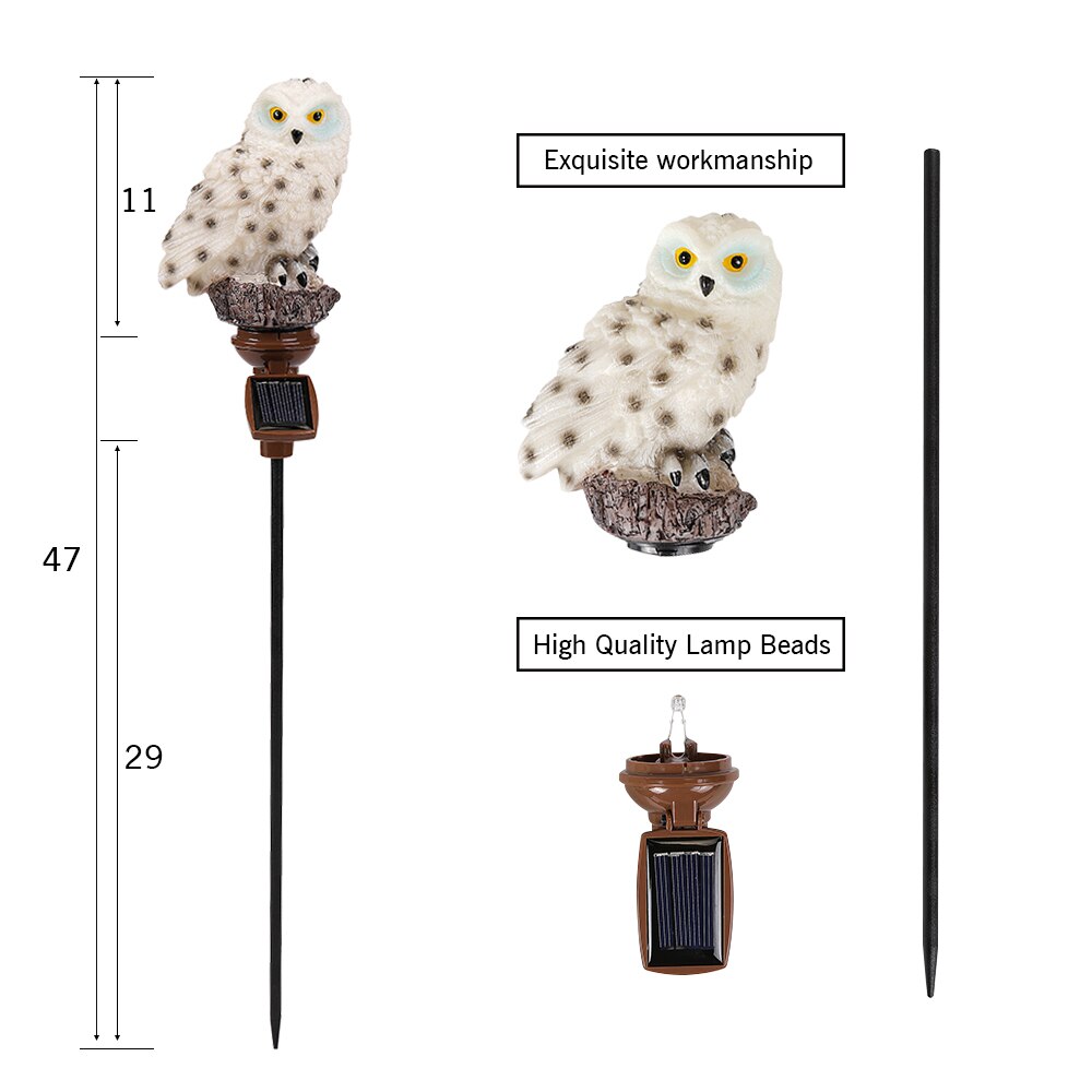 Waterproof Owl Solar Lights (5 pcs)