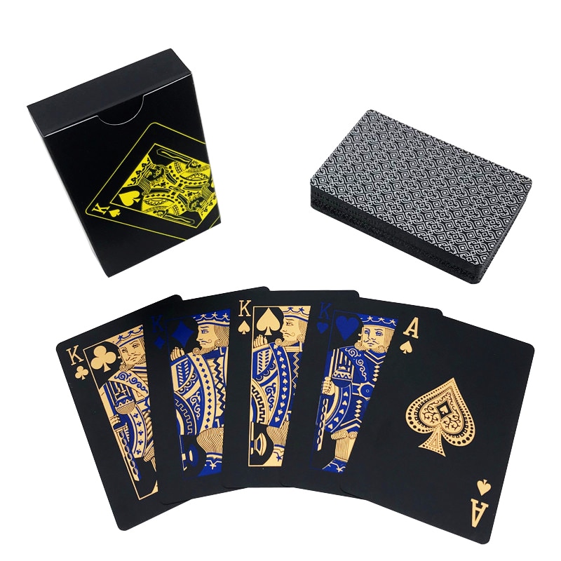 Waterproof Playing Cards Black Poker Cards Waterproof Playing Cards Black Poker Cards