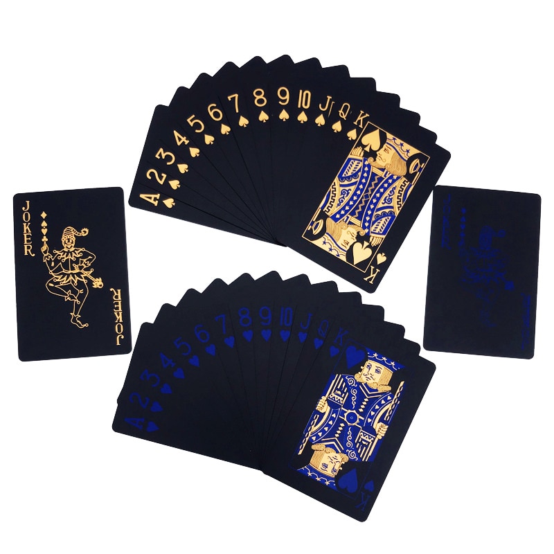 Waterproof Playing Cards Black Poker Cards Waterproof Playing Cards Black Poker Cards