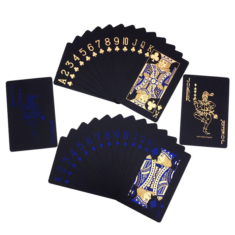 Waterproof Playing Cards Black Poker Cards Waterproof Playing Cards Black Poker Cards