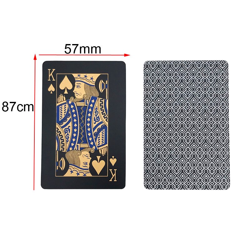 Waterproof Playing Cards Black Poker Cards Waterproof Playing Cards Black Poker Cards