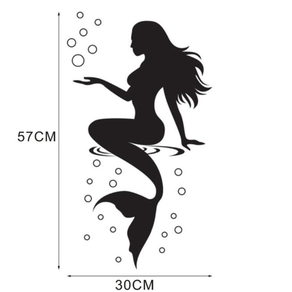 Waterproof PVC Mermaid Wall Decal Waterproof PVC Mermaid Wall Decal