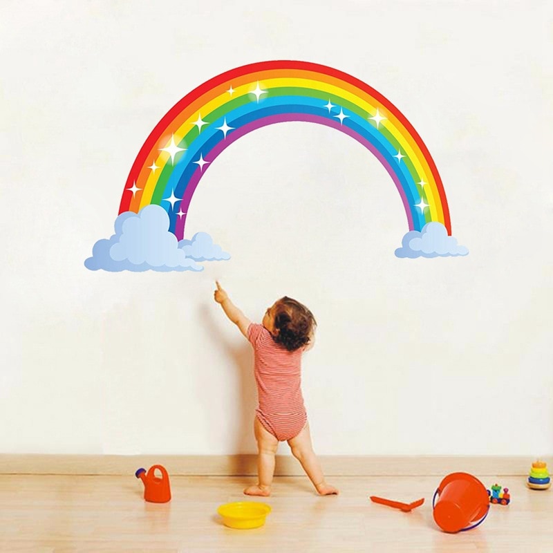Waterproof PVC Rainbow Wall Sticker Waterproof PVC Rainbow Wall Sticker