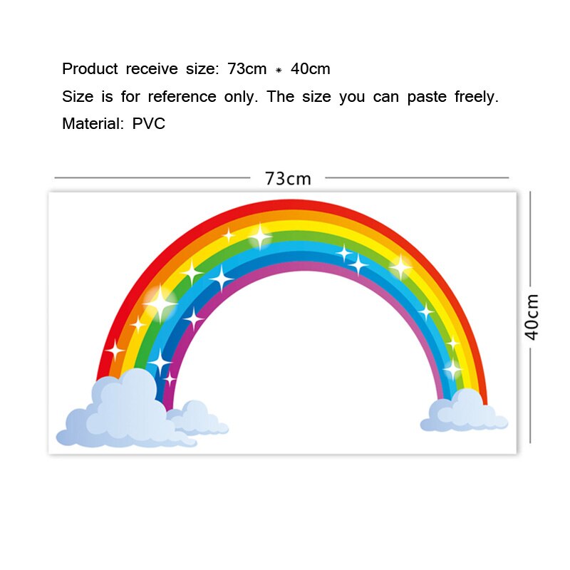 Waterproof PVC Rainbow Wall Sticker Waterproof PVC Rainbow Wall Sticker