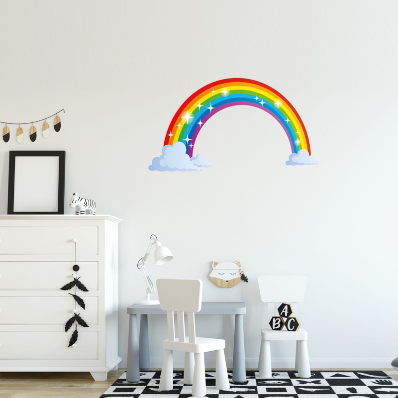 Waterproof PVC Rainbow Wall Sticker Waterproof PVC Rainbow Wall Sticker