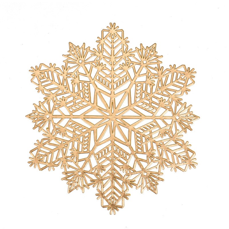Waterproof PVC Snowflake Placemat Waterproof PVC Snowflake Placemat