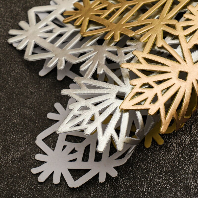 Waterproof PVC Snowflake Placemat Waterproof PVC Snowflake Placemat