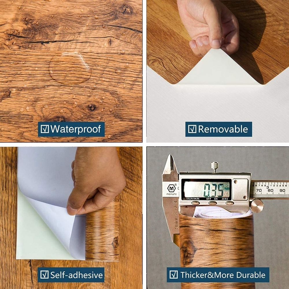 Waterproof PVC Wood Grain Sticker