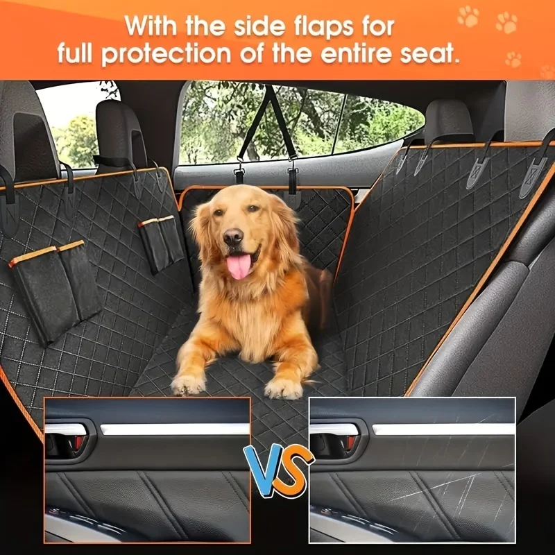 Waterproof Rear Seat Cover for Pets – Scratch-Resistant, Easy to Install, for Dogs and Cats