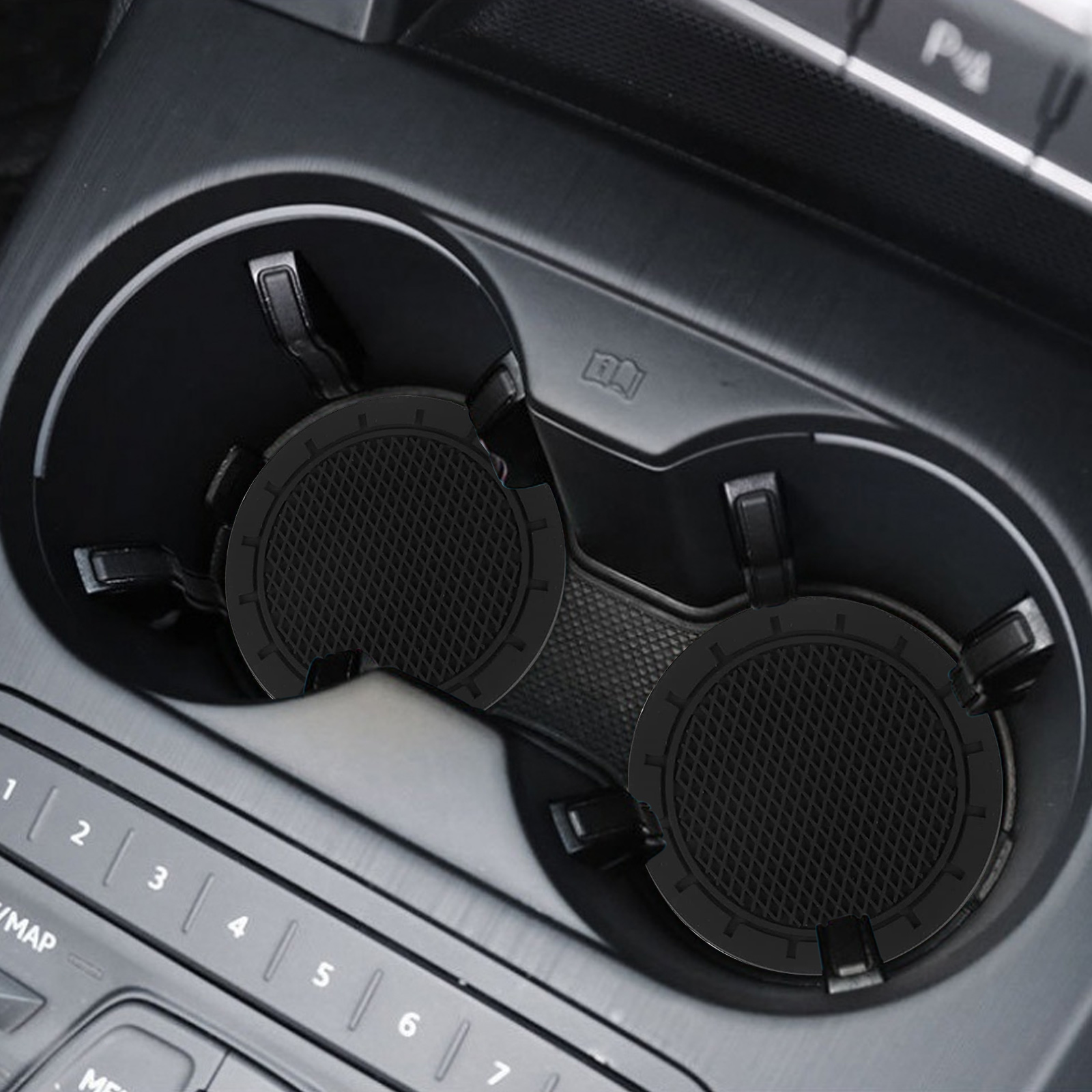 Waterproof Rubber Car Drink Coasters (2 pcs) Waterproof Rubber Car Drink Coasters (2 pcs)