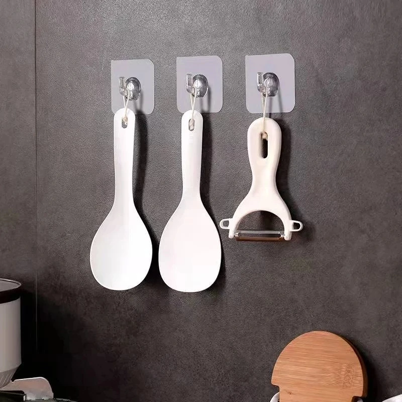 Waterproof Self-Adhesive Clear Wall Hangers (10Pcs) Waterproof Self-Adhesive Clear Wall Hangers (10Pcs)