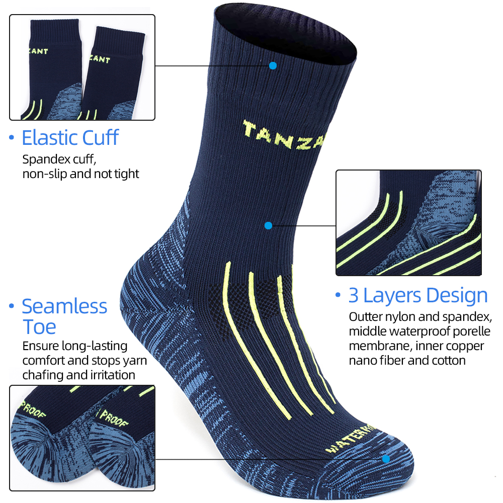 Waterproof Socks Trekking Riding Ski Cycling Camping Fishing Hiking Sports Snow Warm Thermal Winter Sock