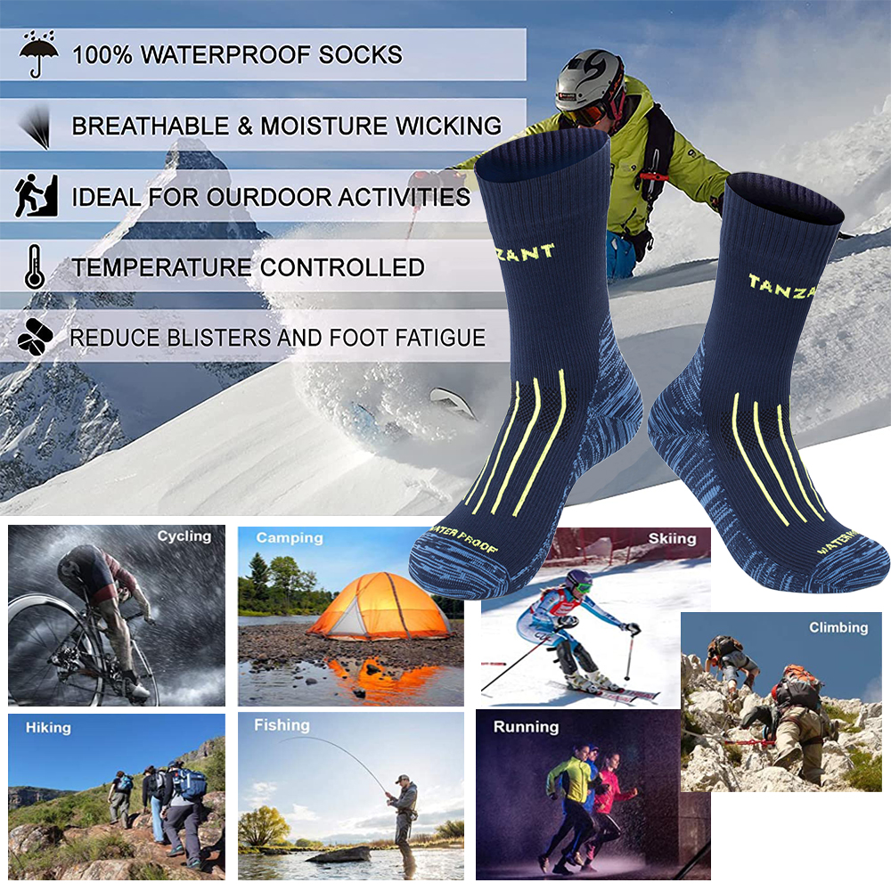 Waterproof Socks Trekking Riding Ski Cycling Camping Fishing Hiking Sports Snow Warm Thermal Winter Sock