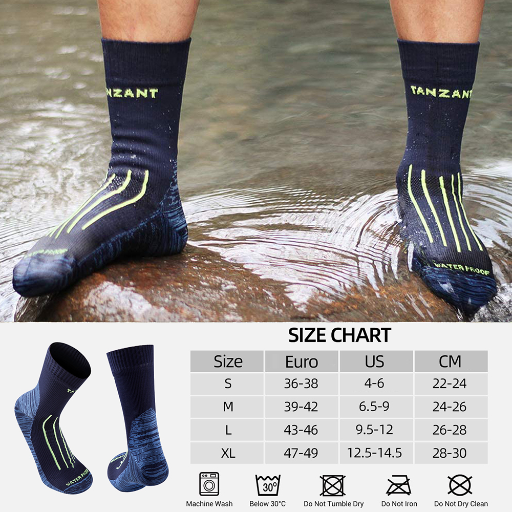 Waterproof Socks Trekking Riding Ski Cycling Camping Fishing Hiking Sports Snow Warm Thermal Winter Sock