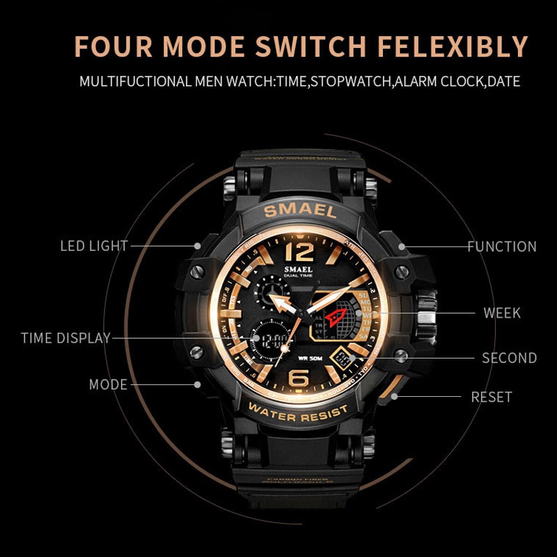 Waterproof Sports Watch Casual Wristwatch
