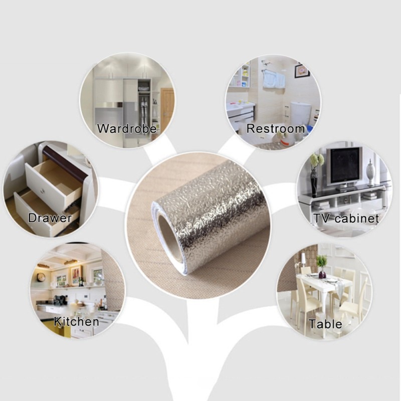 Waterproof Stickers Aluminum Wallpaper Waterproof Stickers Aluminum Wallpaper
