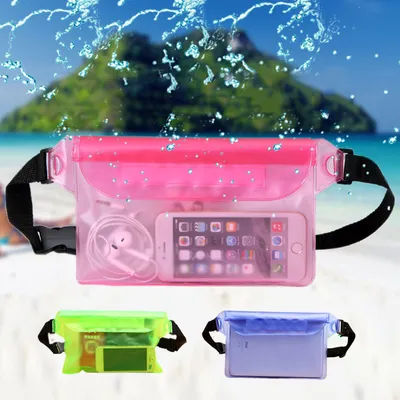 Waterproof Swimming Bag Ski Drift Diving Shoulder Waist Pack Bag Underwater Mobile Phone Bags Case Cover For Beach Boat