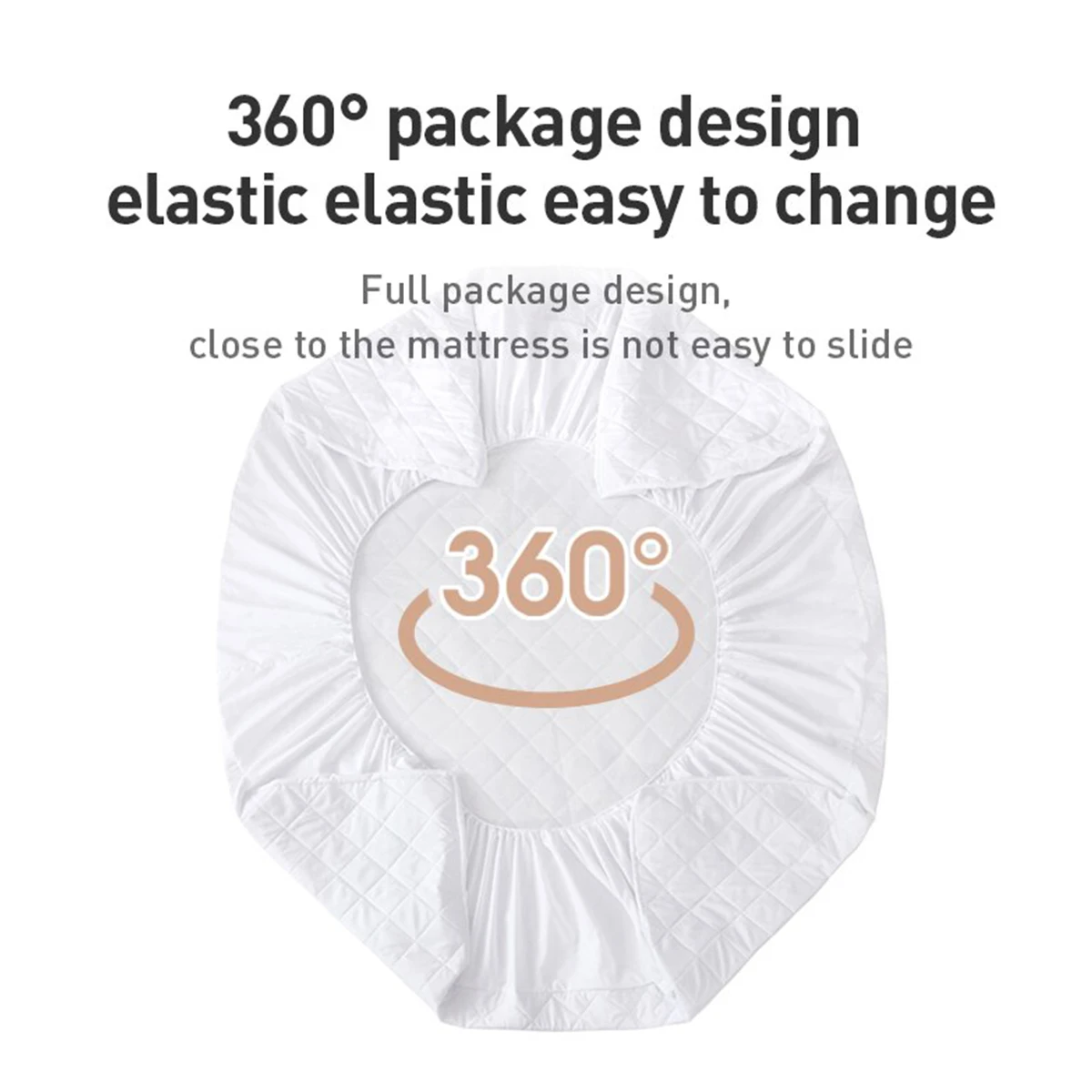 Waterproof Throw Mattress Cover Bed Fitted Sheet Mattress Protector Single/Double/140/160 Muti Size Gray/White Waterproof Throw Mattress Cover Bed Fitted Sheet Mattress Protector Single/Double/140/160 Muti Size Gray/White