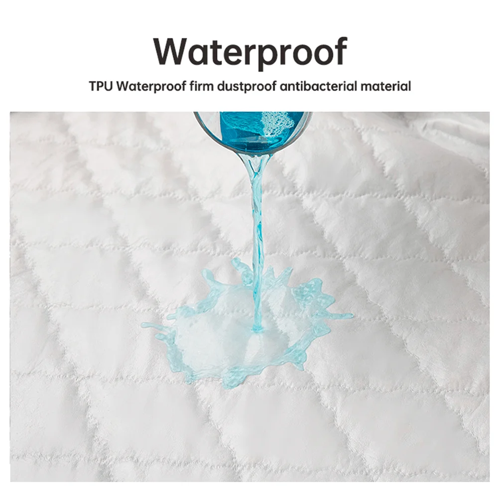 Waterproof Throw Mattress Cover Bed Fitted Sheet Mattress Protector Single/Double/140/160 Muti Size Gray/White Waterproof Throw Mattress Cover Bed Fitted Sheet Mattress Protector Single/Double/140/160 Muti Size Gray/White