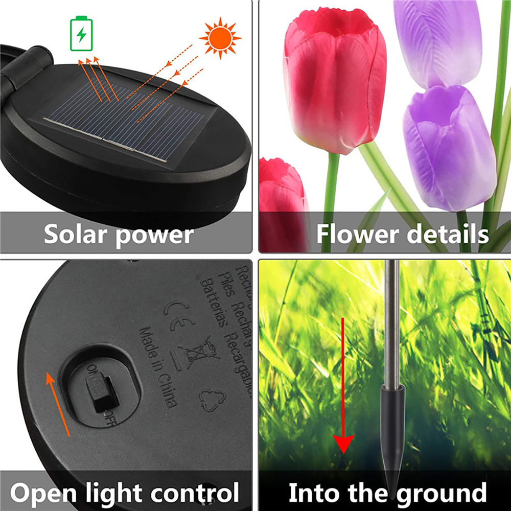 Waterproof Tulip Solar Lights Waterproof Tulip Solar Lights