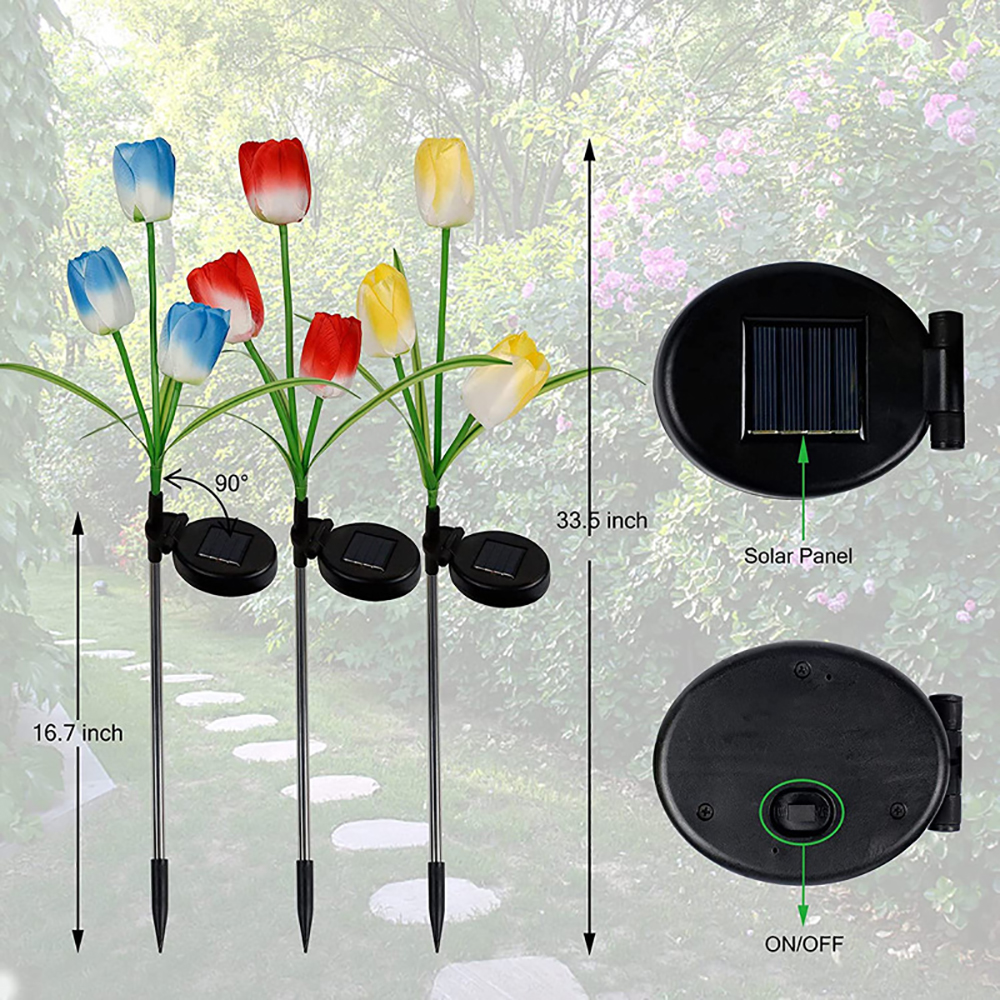 Waterproof Tulip Solar Lights Waterproof Tulip Solar Lights