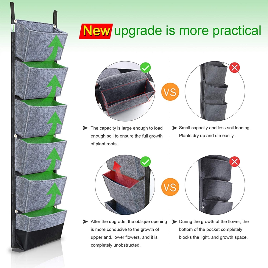 Waterproof Vertical Garden Pockets (6 pockets) Waterproof Vertical Garden Pockets (6 pockets)