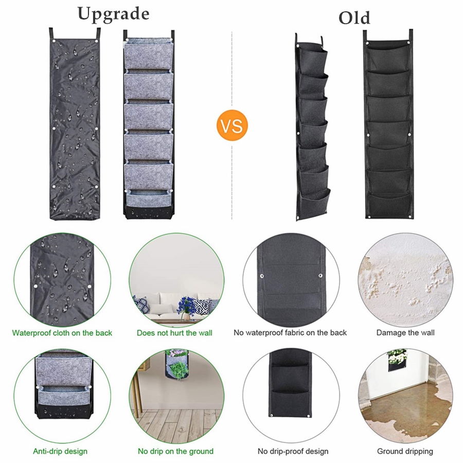 Waterproof Vertical Garden Pockets (6 pockets) Waterproof Vertical Garden Pockets (6 pockets)