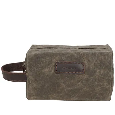 Waxed Canvas Dopp Kit Bag for Men Waxed Canvas Dopp Kit Bag for Men