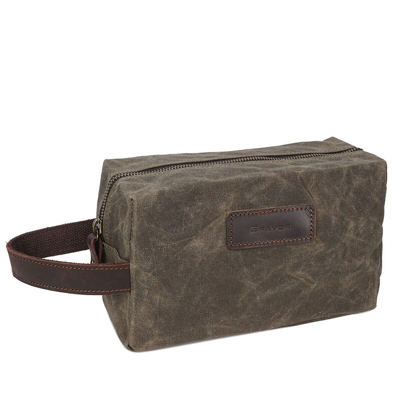 Waxed Canvas Dopp Kit Bag for Men Waxed Canvas Dopp Kit Bag for Men