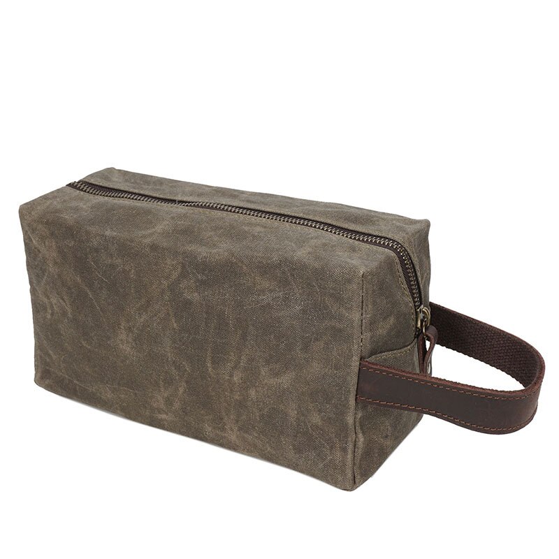 Waxed Canvas Dopp Kit Bag for Men Waxed Canvas Dopp Kit Bag for Men