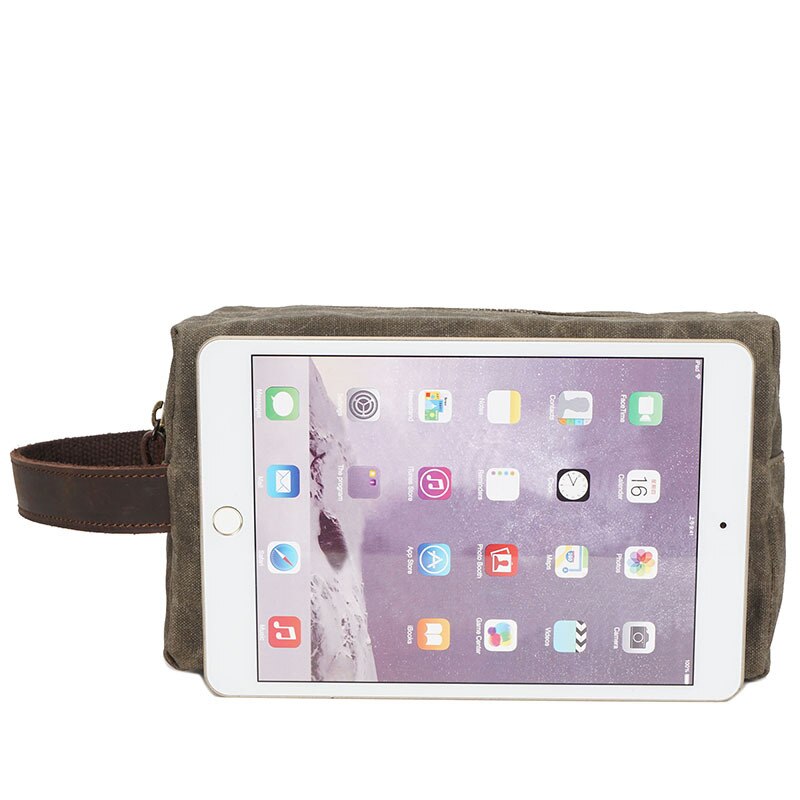 Waxed Canvas Dopp Kit Bag for Men Waxed Canvas Dopp Kit Bag for Men