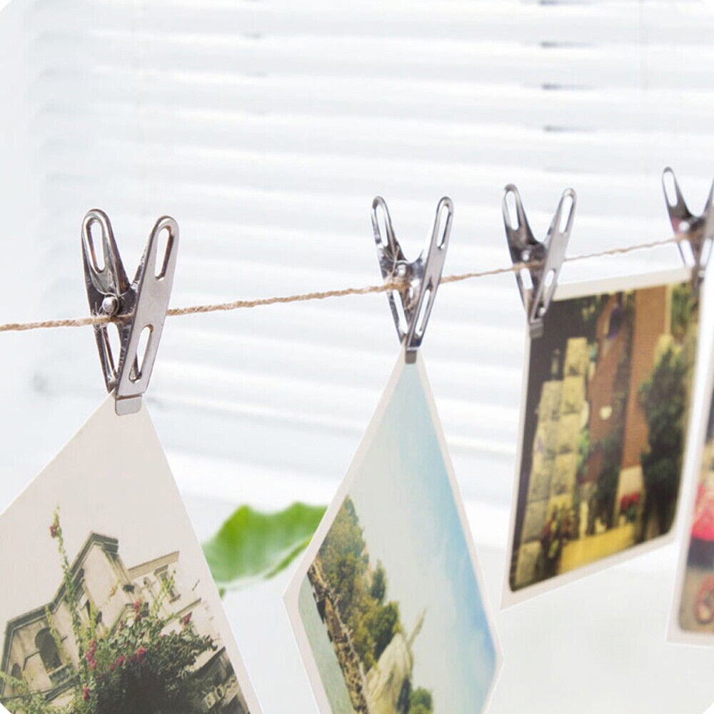 Wear Resistant Stainless Steel Clips for Clothes (20 pcs)