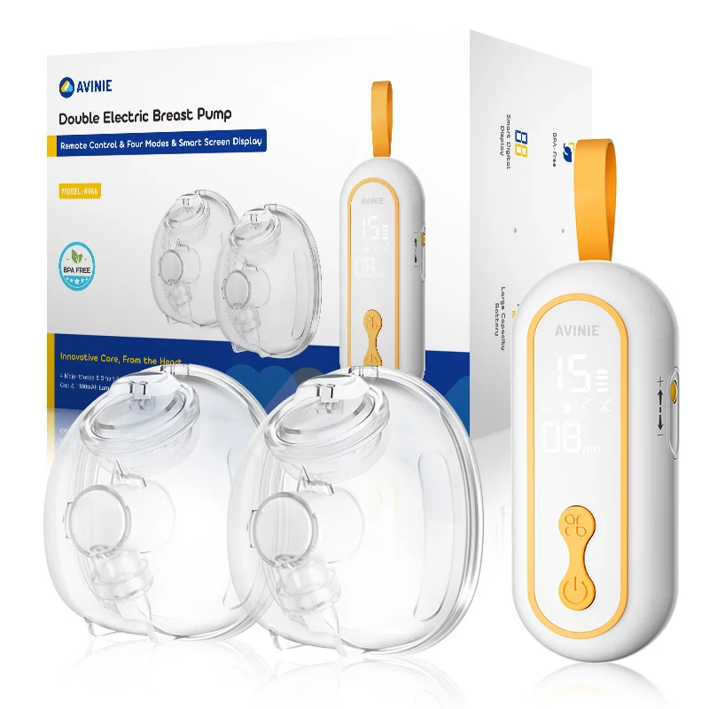 Wearable Breast Pump Portable Low Noise Breastfeeding Pump with 4 Modes 15 Levels Double Electric Breast Milk Pump Wearable Breast Pump Portable Low Noise Breastfeeding Pump with 4 Modes 15 Levels Double Electric Breast Milk Pump