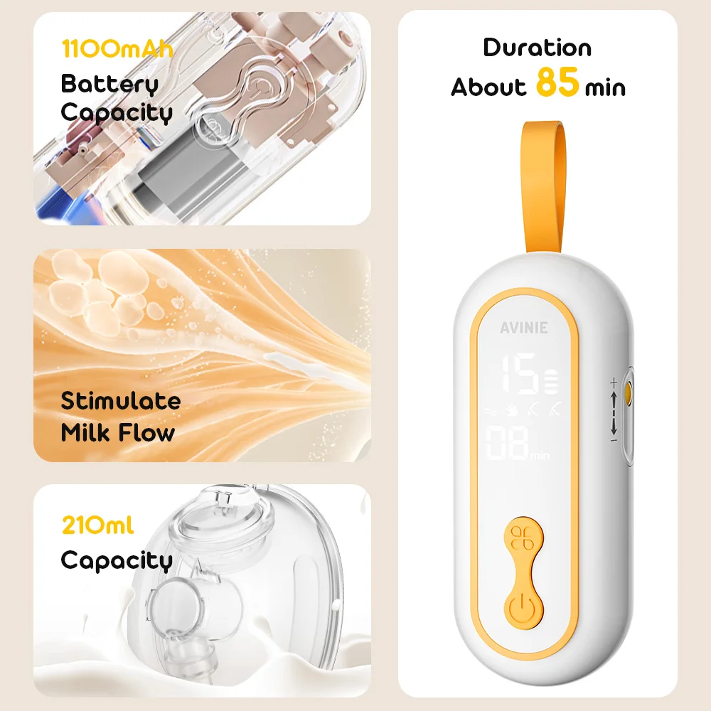 Wearable Breast Pump Portable Low Noise Breastfeeding Pump with 4 Modes 15 Levels Double Electric Breast Milk Pump Wearable Breast Pump Portable Low Noise Breastfeeding Pump with 4 Modes 15 Levels Double Electric Breast Milk Pump